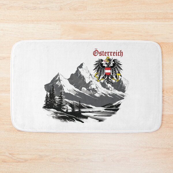 Item preview, Austria eagle & coat of arms with landscape designed and sold by Andrea-Design.
