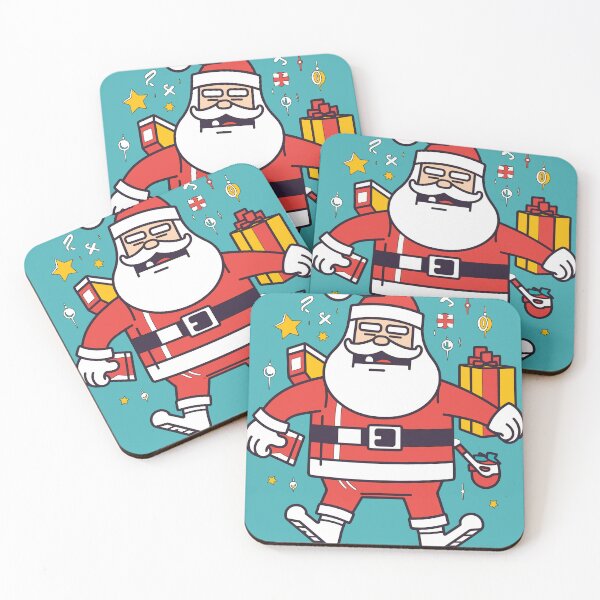 Item preview, Drunk Pop Art Santa - A Festive and Fun Illustration for Christmas Lovers designed and sold by Abystoic.