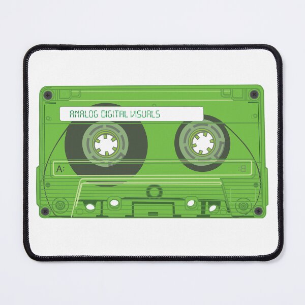 Item preview, Retro Cassette Tape Graphic Tee – Mixtape Era Y2K Streetwear (Apple Green Colorway) Analog / Music designed and sold by analogdigitalvz.