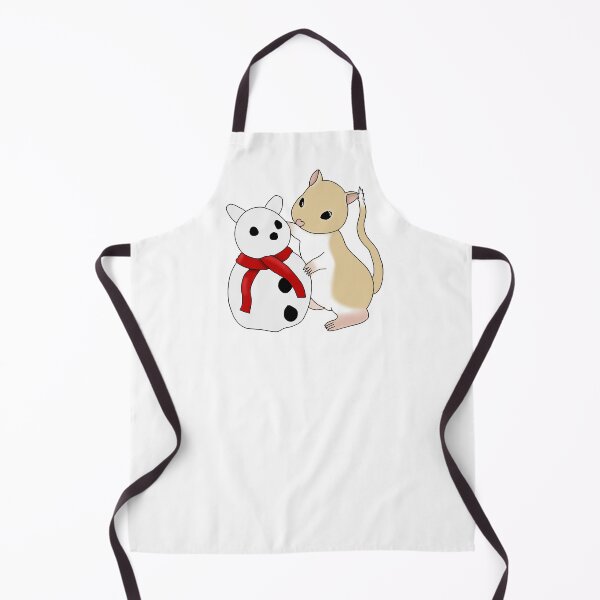 Item preview, Cute golden gerbil building snowman designed and sold by Becky-Marie.