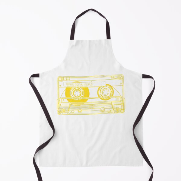 Item preview, Retro Cassette Tape Graphic Tee – Mixtape Era Y2K Streetwear (Metallic Yellow Lines) Analog / Music designed and sold by analogdigitalvz.