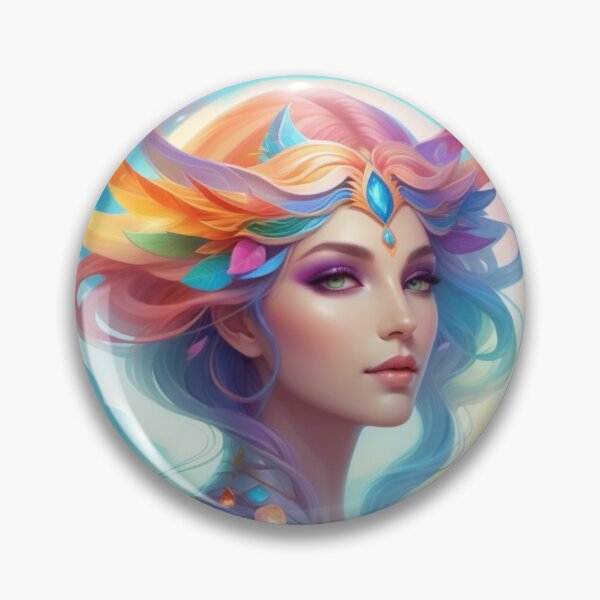 Item preview, Fantasy head of a woman in colors designed and sold by JaroDesign2023.