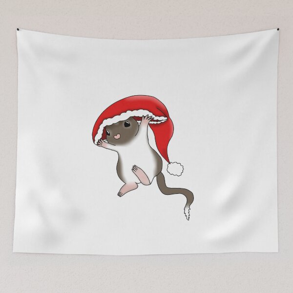 Item preview, Cute brown gerbil santa hat designed and sold by Becky-Marie.