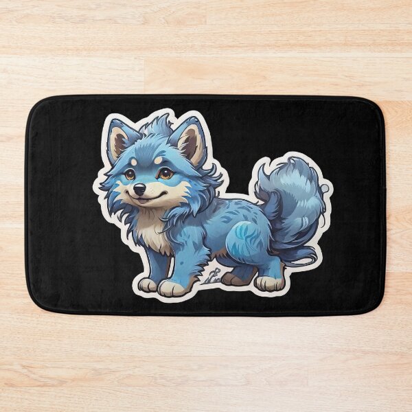 Item preview, Cute Kawaii Blue Wolfdog Puppy designed and sold by MindSmith.