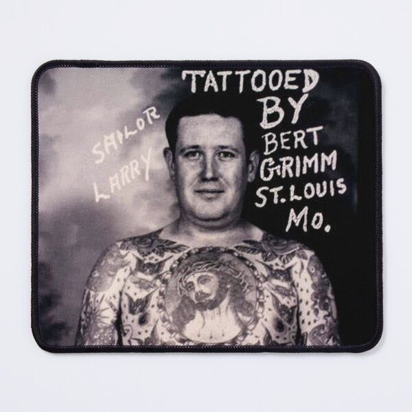 Item preview, vintage tattoo man Grand pather tattooed sailor Larry designed and sold by Coolstuff4you71.