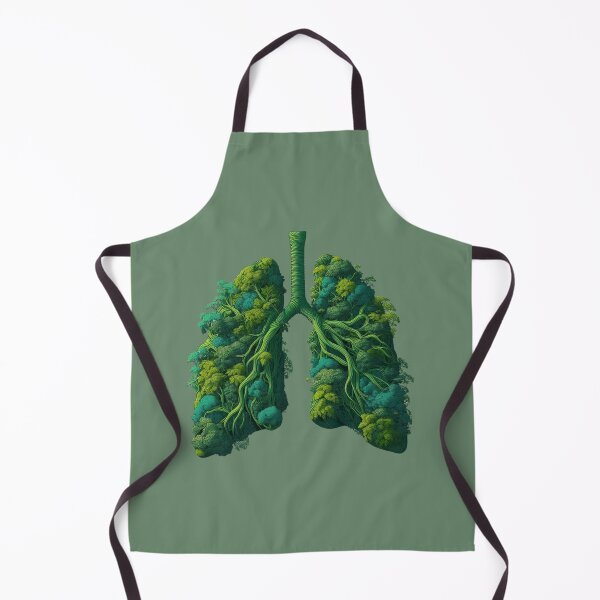 Item preview, Verdant Respira: arte selvático con forma de pulmones humanos designed and sold by Doddlaix.