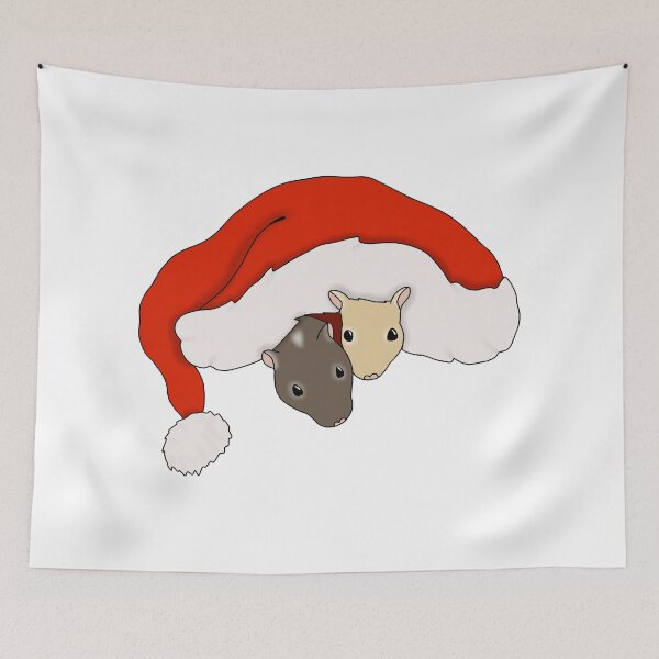 Item preview,  Cute gerbils santa hat designed and sold by Becky-Marie.