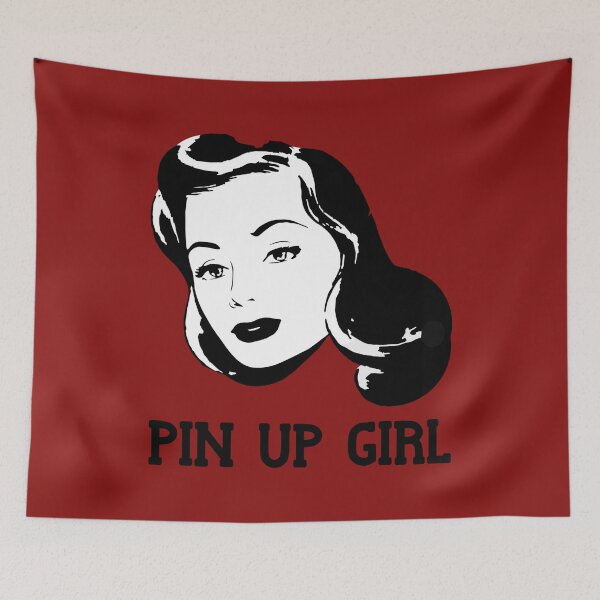 Item preview, pin up girl girly vintage retro designed and sold by untagged-shop.