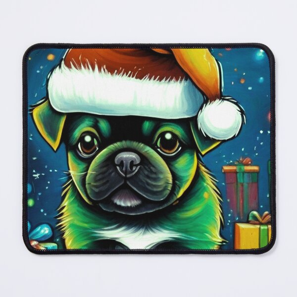 Item preview, Pug HAPPY HOLIDAYS 37 designed and sold by RedBluffTraders.