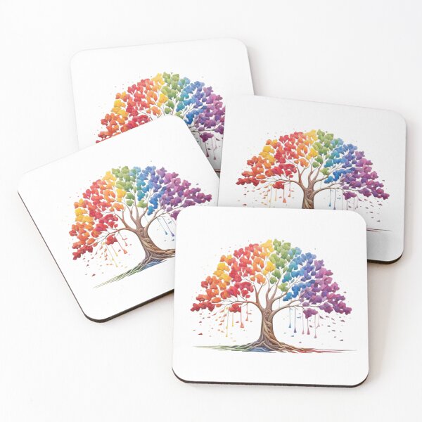 Item preview, Colorful tree in the middle of the forest designed and sold by Kadechutinan.