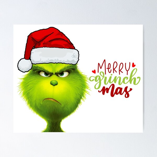 Merry Grinchmas Watercolor Print The Grinch Christmas -  Portugal