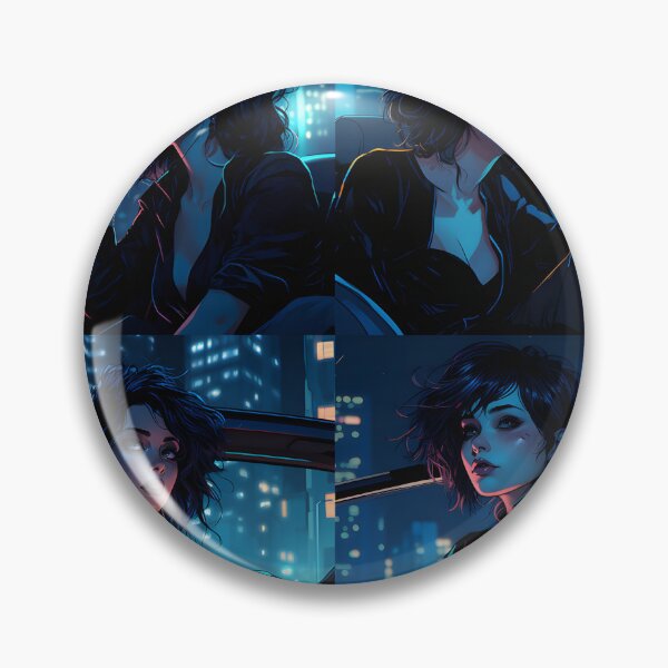Item preview, Blue Hues: Moody Anime Bliss designed and sold by ParvaProject.