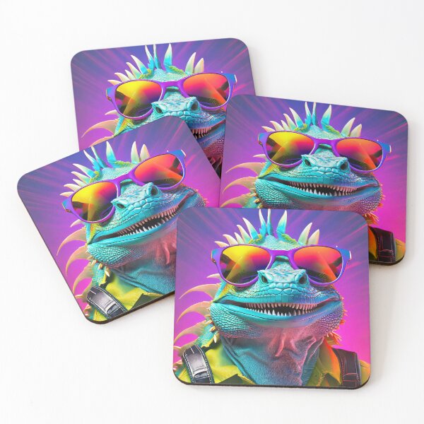Item preview, My friend Iguana is a cool, smiling guy in sunglasses designed and sold by shacalacah.