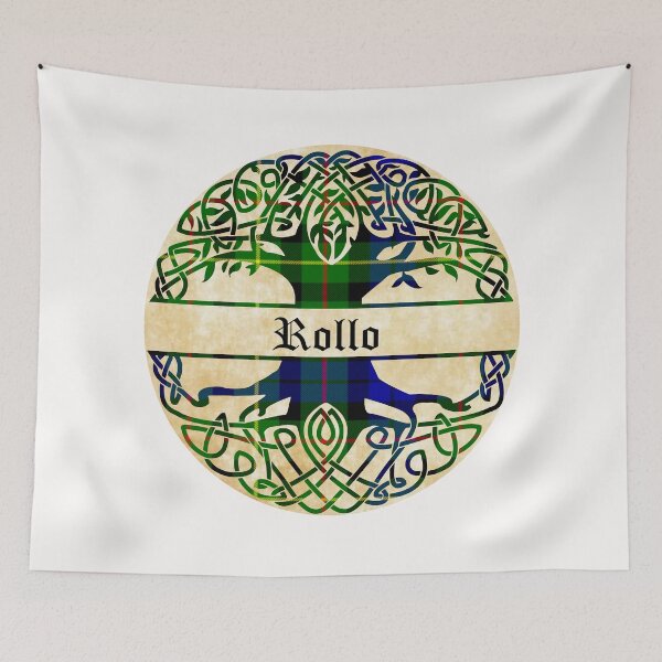 Item preview, Rollo Tree of Life Clan Scottish Surname tartan designed and sold by BagTown Clans.