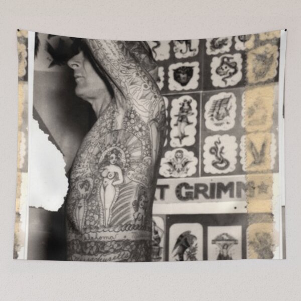 Item preview, vintage tattoo man Grand pather tattooed old photo designed and sold by Coolstuff4you71.