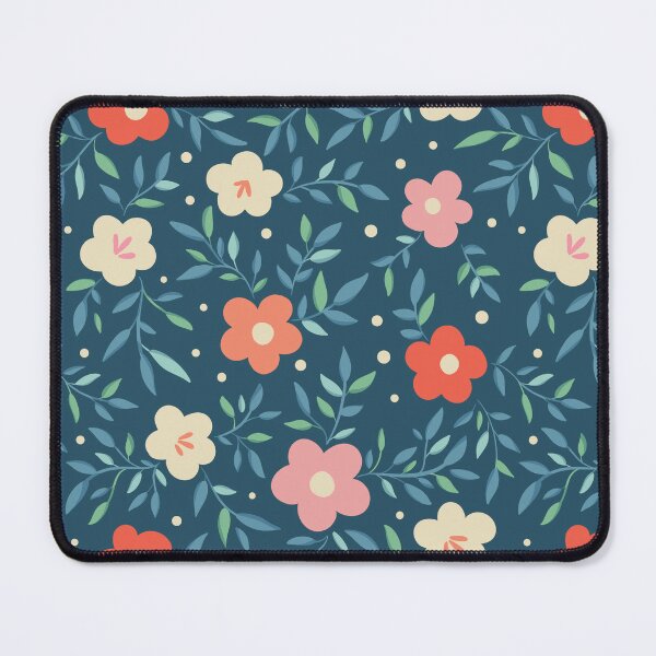 Item preview, Delicate Floral // Navy background designed and sold by PapricaStudio.