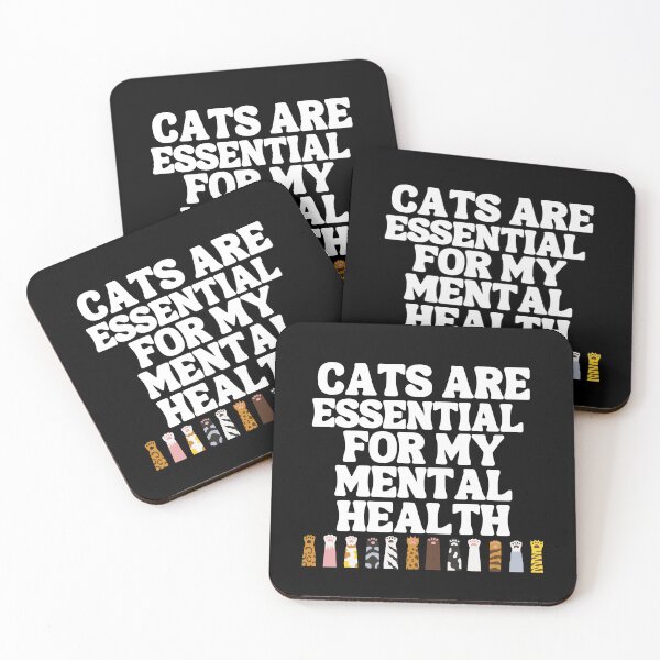 Item preview, Cats Are Essential For My Mental Health Kitten Lover designed and sold by MagicSD Designs.