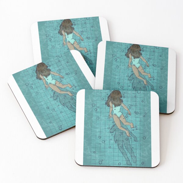 Item preview, Girl swimming print designed and sold by RuDrawz.