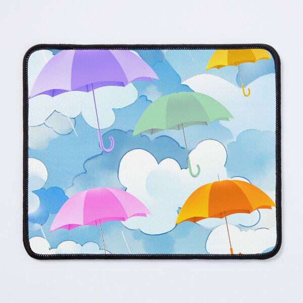Item preview, Colorful Umbrella's in a stormy sky designed and sold by Pedz4.