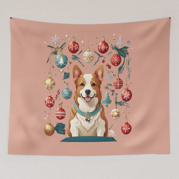 Item preview, Dog Christmas celebration designed and sold by Creative.Shop.
