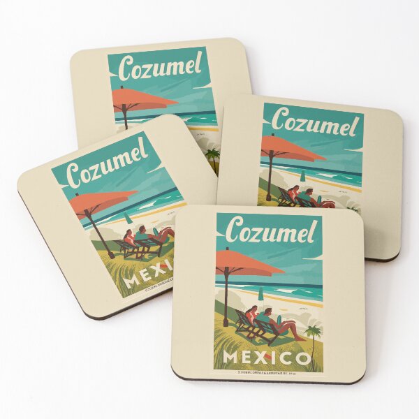 Item preview, A Vintage Travel Art of Cozumel - Mexico  designed and sold by GoodOldVintage.