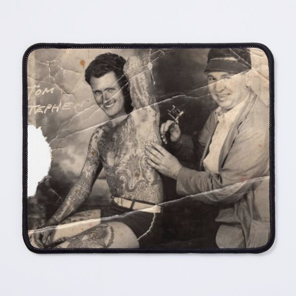 Item preview, vintage tattoo man Grand pather tattooed old studio photo designed and sold by Coolstuff4you71.