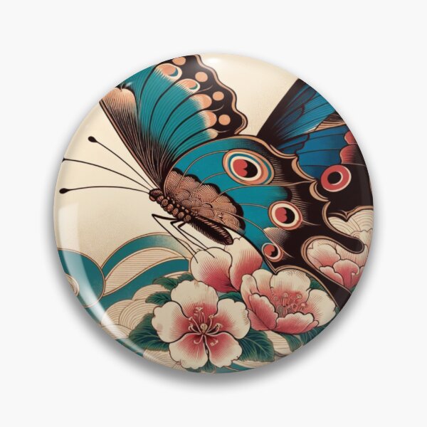 Item preview, Japanese Butterfly Ukiyoe Style designed and sold by Mekone.