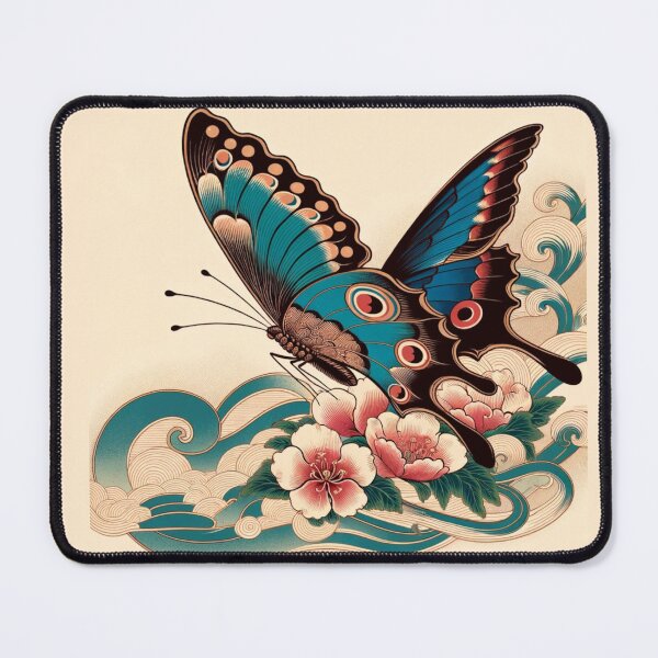 Item preview, Japanese Butterfly Ukiyoe Style designed and sold by Mekone.
