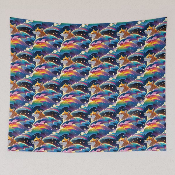 Item preview, Shiba Inu Dog Pattern Rainbow designed and sold by givemedogs.