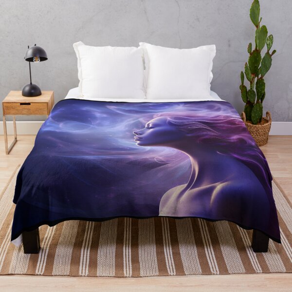 Item preview, Starry background of cosmic woman designed and sold by AI-Only Creations.