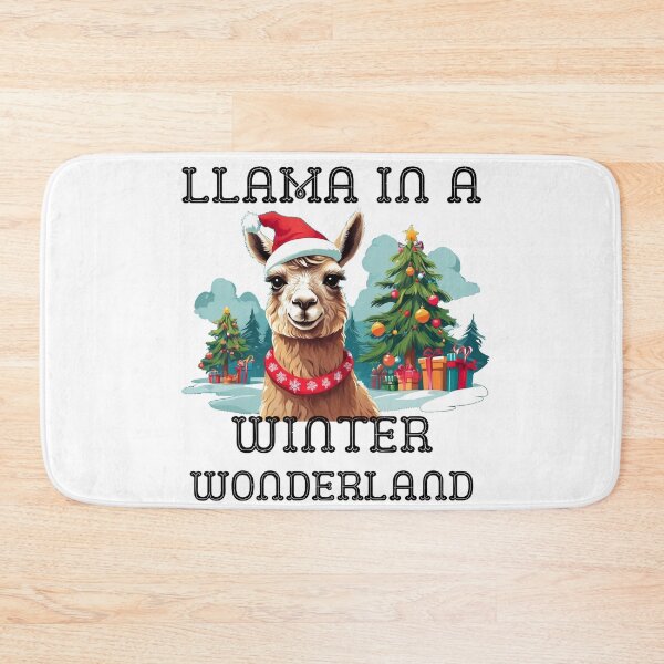 Item preview, Llama in a Winter Wonderland Festive Christmas  designed and sold by TugForkFinds.