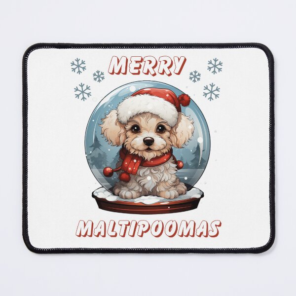 Item preview, Merry Maltipoomas Christmas Cute Maltipoo Dog Xmas designed and sold by TeeGrafi.