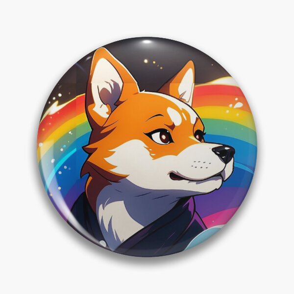 Item preview, Shiba Inu Dog Pattern Rainbow Dream Love designed and sold by givemedogs.