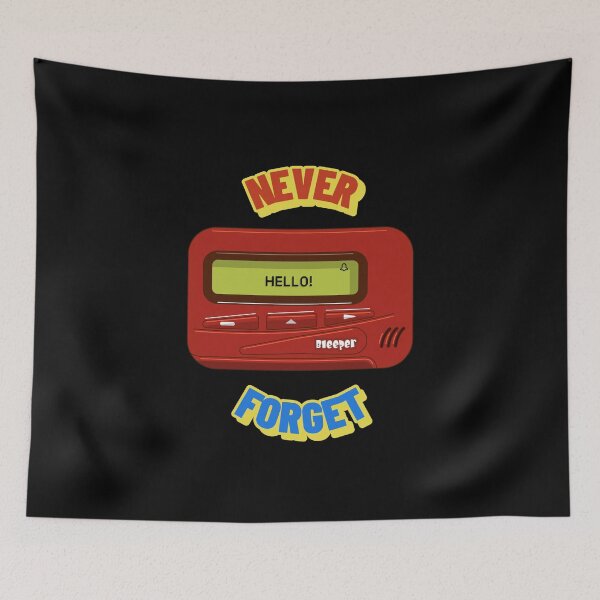 Item preview, Never Forget Pager Retro Vintage 70s 80s 90s 2000s designed and sold by StudioTVDinners.