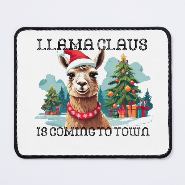 Item preview, Llama Claus llega a la ciudad para celebrar la Navidad designed and sold by TugForkFinds.