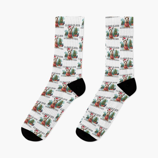 Item preview, Llama Claus Is Coming To Town Festive Christmas  designed and sold by TugForkFinds.