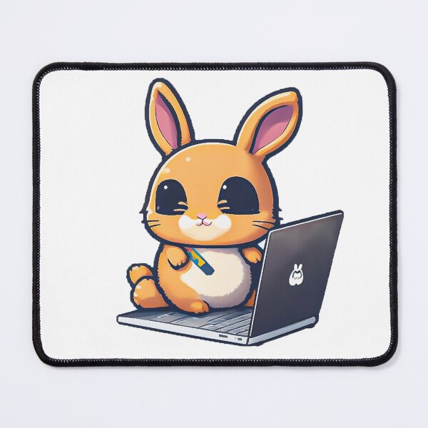 Item preview, Cute rabbit as a programmer designed and sold by KookiewthTae.