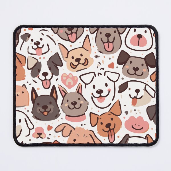 Item preview, Happy Cute Puppies Pattern designed and sold by ArtFactoryAI.
