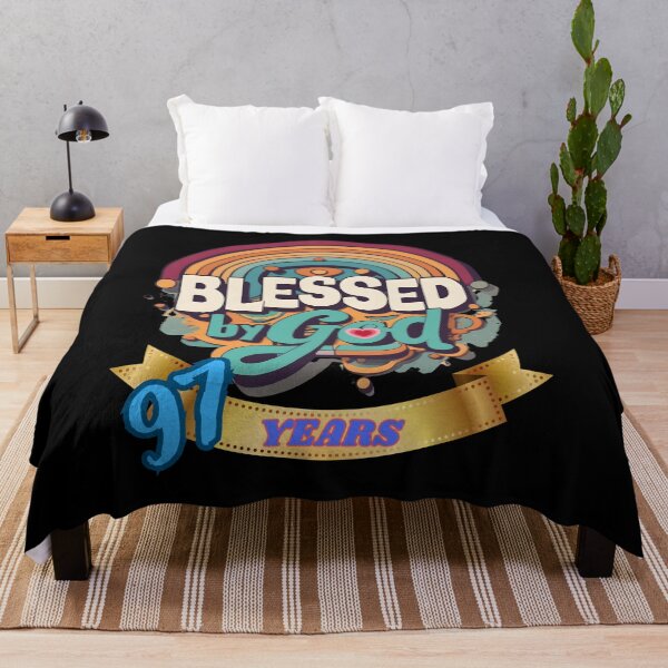 Item preview, BLESSED BY GOD 97 YEARS designed and sold by carlos crane.