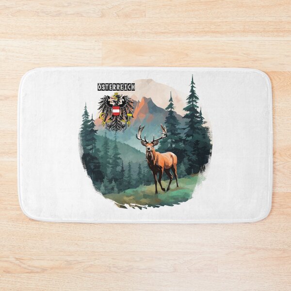 Item preview, Austria eagle & coat of arms with deer and landscape designed and sold by Andrea-Design.
