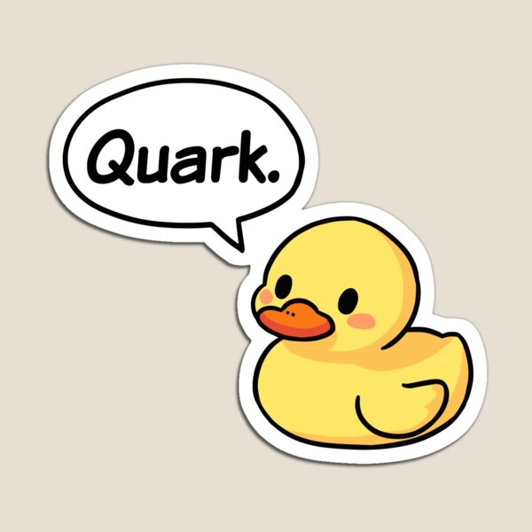 Item preview, Quark Subatomic Duck, cute funny physics designed and sold by TalesOfScience.