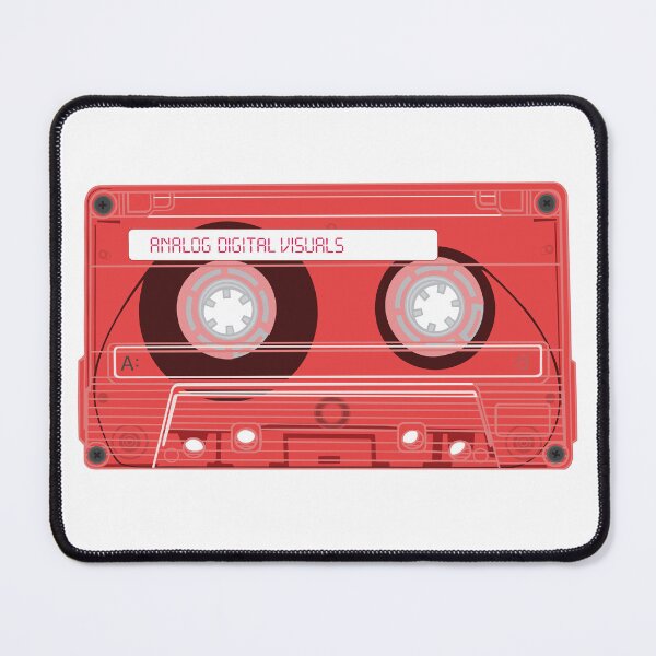 Item preview, Cassette Tape Graphic Tee – Mixtape Era Y2K Streetwear (Carmine Red Colorway) Analog / Music T-Shirt designed and sold by analogdigitalvz.