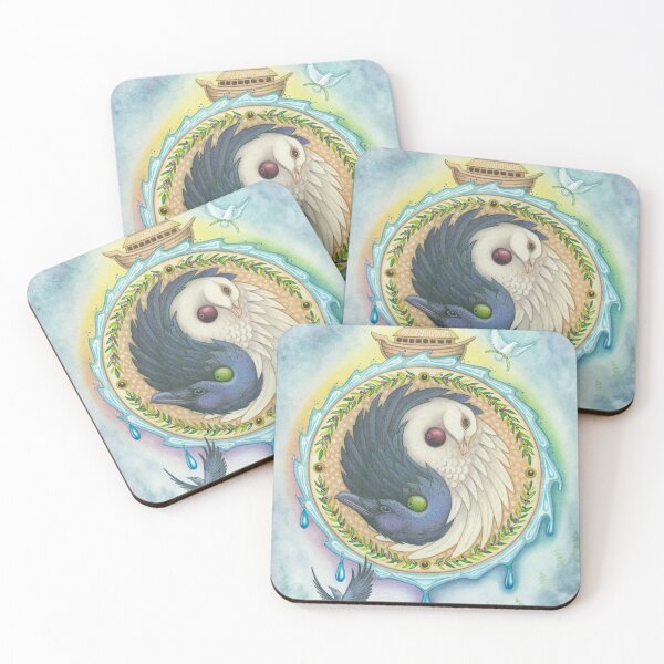 Item preview, Ying Yang - The Dove and Raven - Noahs Ark designed and sold by FairydustImages.