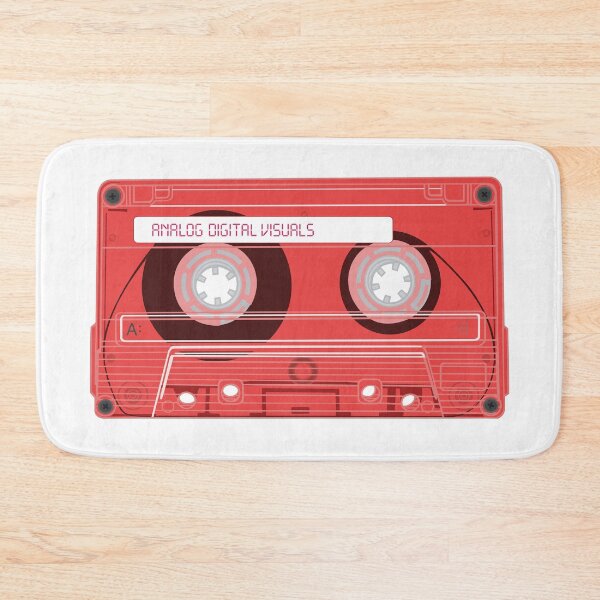 Item preview, Cassette Tape Graphic Tee – Mixtape Era Y2K Streetwear (Carmine Red Colorway) Analog / Music T-Shirt designed and sold by analogdigitalvz.