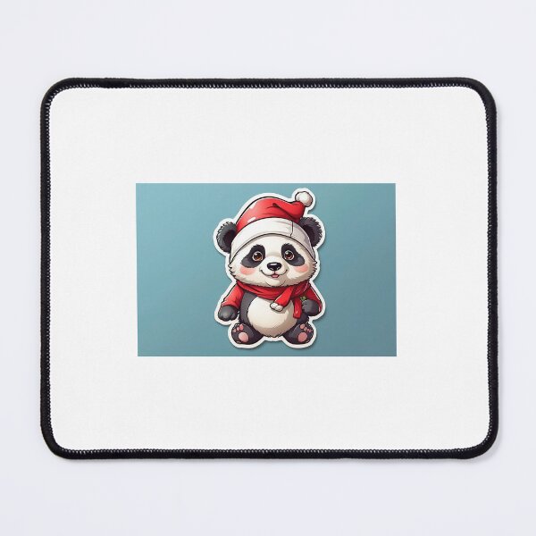 Item preview, Cute Xmas Panda Sticker designed and sold by RevolveData.
