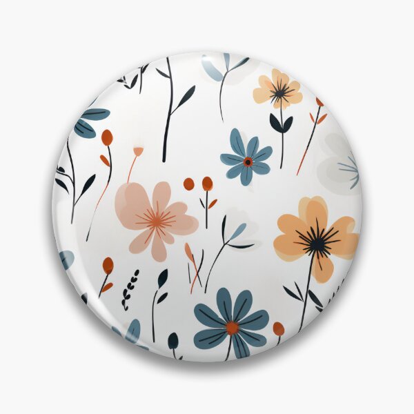 Item preview, Minimalistic Blue Yellow flower design designed and sold by Drewkm.
