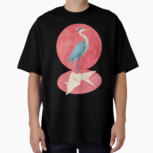 Item preview, Crane with his paper crane refection  designed and sold by Rebekah Lauzier.