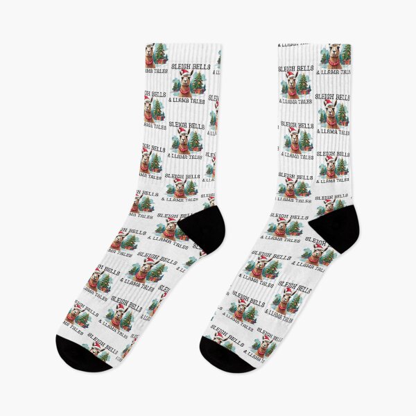Item preview, Sleigh Bells and Llama Tales Festive Christmas  designed and sold by TugForkFinds.