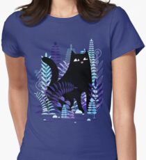 The Ferns (Black Cat Version) Women's Fitted T-Shirt