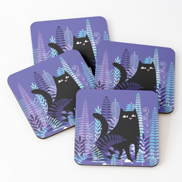 Item preview, The Ferns (Black Cat Version) designed and sold by littleclyde.